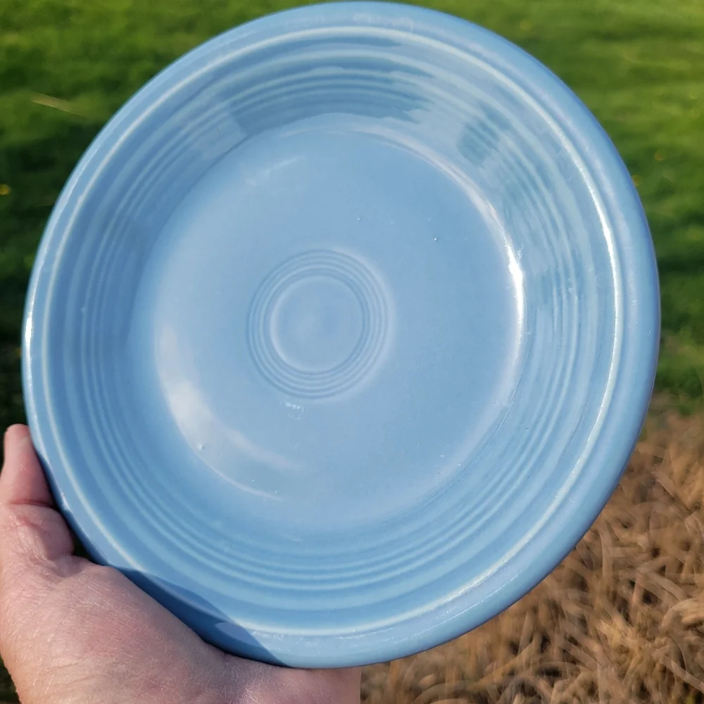 Fiesta Periwinkle Small Plates (2) Post 86 Fiestaware Bread Salad Dessert GUC